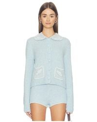 Stone Cold Fox - X Revolve Adalene Crochet Collar Cardigan - Lyst