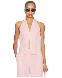 Lovers + Friends - Sandra Linen Top - Lyst