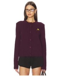 Ganni - Core Future Wool Mix Cardigan - Lyst