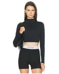 Gold Hinge - Athletic Half Zip Crop Top - Lyst