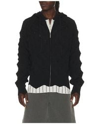 MADFRENZY - Spiked Slim Zip Up Hoodie - Lyst
