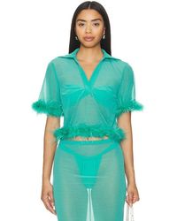 Lovers + Friends - Aziza Sheer Top - Lyst