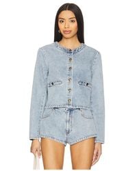 Amanda Uprichard - Long Sleeve Braswell Top - Lyst