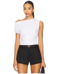 GOOD AMERICAN - Poplin Off Shoulder Top - Lyst