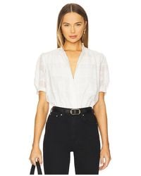 Rag & Bone - Blusa Manga Corta Jordan En Color Blanco Talla (También En M, S, Xl) - Lyst