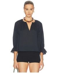 FRAME - The Poet Blouse - Lyst