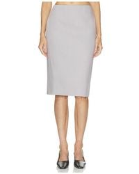 Helsa - Wool Blend Knee Length Pencil Skirt - Lyst