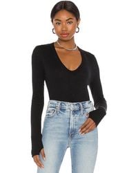 Enza Costa - Cashmere Fitted V Neck Sweater - Lyst