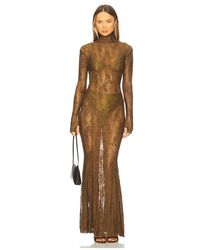 Norma Kamali - X Revolve Long Sleeve Turtleneck Fishtail Gown - Lyst