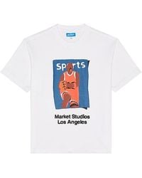 Market - Illustrated Backetball Tee - Lyst