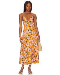 Free People - Maxivestido finer things - Lyst