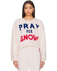Aviator Nation - Pray For Snow Crewneck Sweatshirt - Lyst