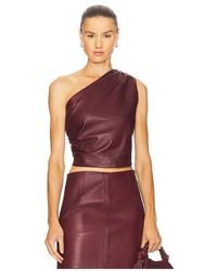 ZUT - Laurel Leather Top - Lyst