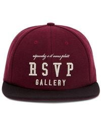 Agolde - Gorra En Color Burgundy Talla En - Lyst