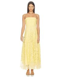 Jonathan Simkhai - Imogen Cotton Lace Bustier Midi Dress - Lyst