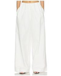 Jonathan Simkhai - Pantalón Rhea Cotton Wide Leg En Color Blanco Talla (También En Xs, S) - Lyst