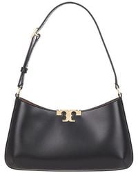 Tory Burch - Bolso De Hombro Delgado Eleanor En Color Negro Talla - Lyst