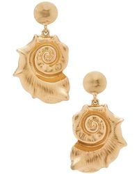 Amber Sceats - Pendientes Largos Thames En Color Oro Metálico Talla - Lyst