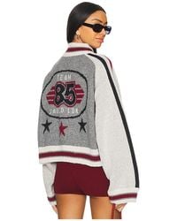 Jaded London - Bomberjacke Aus Strick Team 85 - Lyst