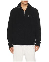 PAIGE - Donover Quarter Zip Sweater - Lyst