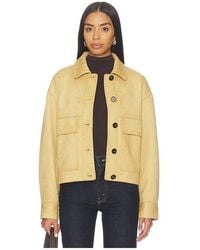 Elodie the Label - Liora Faux Suede Jacket - Lyst