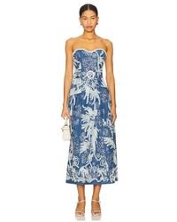 Elliatt - Vestido Midi Anneliese En Color Azul Talla (También En M, S, Xl, Xs, Xxl) - Lyst