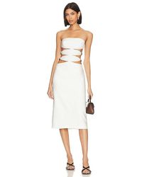 Adriana Degreas - Vintage Orchid Cut Out Midi Dress - Lyst