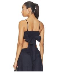 Susana Monaco - Solid Linen Tie Back Top - Lyst