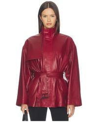 FRAME - X Alexandra Leclerc The Alexandra Leather Trench - Lyst
