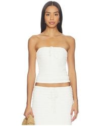 Seven Wonders - Adalee Ruffle Texture Strapless Top - Lyst