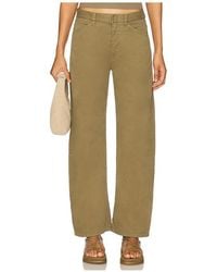 Nili Lotan - Pantalones Pierna Recta Tribeca En Color Verde Oliva Talla En - Lyst