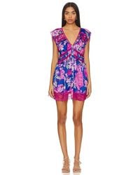 Free People - Minivestido Spring Fling En Color Royal Talla (También En Xs) - Lyst