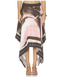 AMUR - Letty Scarf Skirt - Lyst