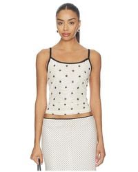 With Harper Lu - Mesh Camisole Top - Lyst