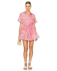 Hemant & Nandita - Short Dress With Tie Up - Lyst
