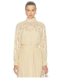 Zimmermann - Valiant Embroidered Blouse - Lyst