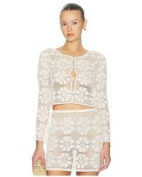 Calle Del Mar - Daisy Chain Crochet Cardigan - Lyst