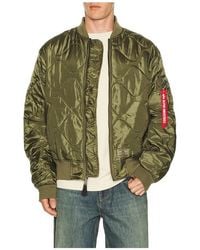 Alpha Industries - 2B Relaxed Quilted Flight Jacket - Lyst