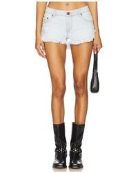 One Teaspoon - Dukes Low Waist Denim Short - Lyst
