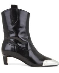 ALOHAS South Shimmer レザーブーツ alohas-Black-Hudson-Shimmer-