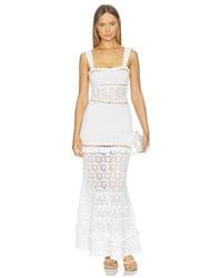 retroféte - Vestido Winona En Color Blanco Talla (También En Xxs, Xs, S, M, Xl) - Lyst