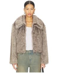 Lamarque - Nova Faux Fur Jacket - Lyst