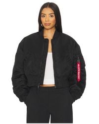 Alpha Industries - Ma-1 Cropped Flight Jacket - Lyst