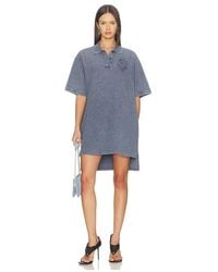 Alexander Wang - Oversized High Low Polo Mini Dress - Lyst