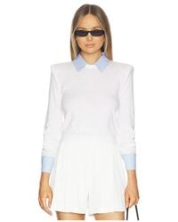 L'Agence - 'Agence Popeline-Pullover Mit Kragen April - Lyst