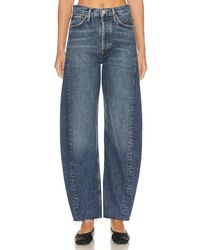 Agolde - JAMBES LARGES LUNA PIECED - Lyst