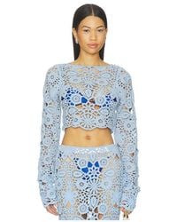 SNDY'S - Tala Crochet Top - Lyst