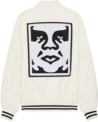 Obey - Icon Face Varsity Jacket - Lyst