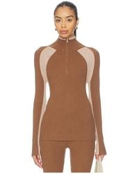 Varley - Bellings Half Zip Knit Top - Lyst
