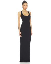 TERNE Jersey Maxi Halter Dress in White | Lyst